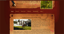 Desktop Screenshot of goldenrodhistoricalsociety.com